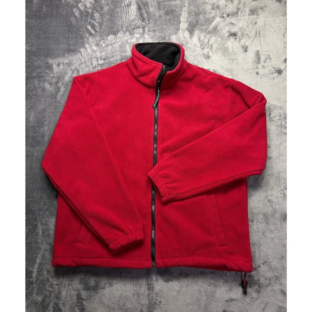 Princess Cruises‎ South America Fleece Jacket Red Full Zip Penguin Embroidered M
